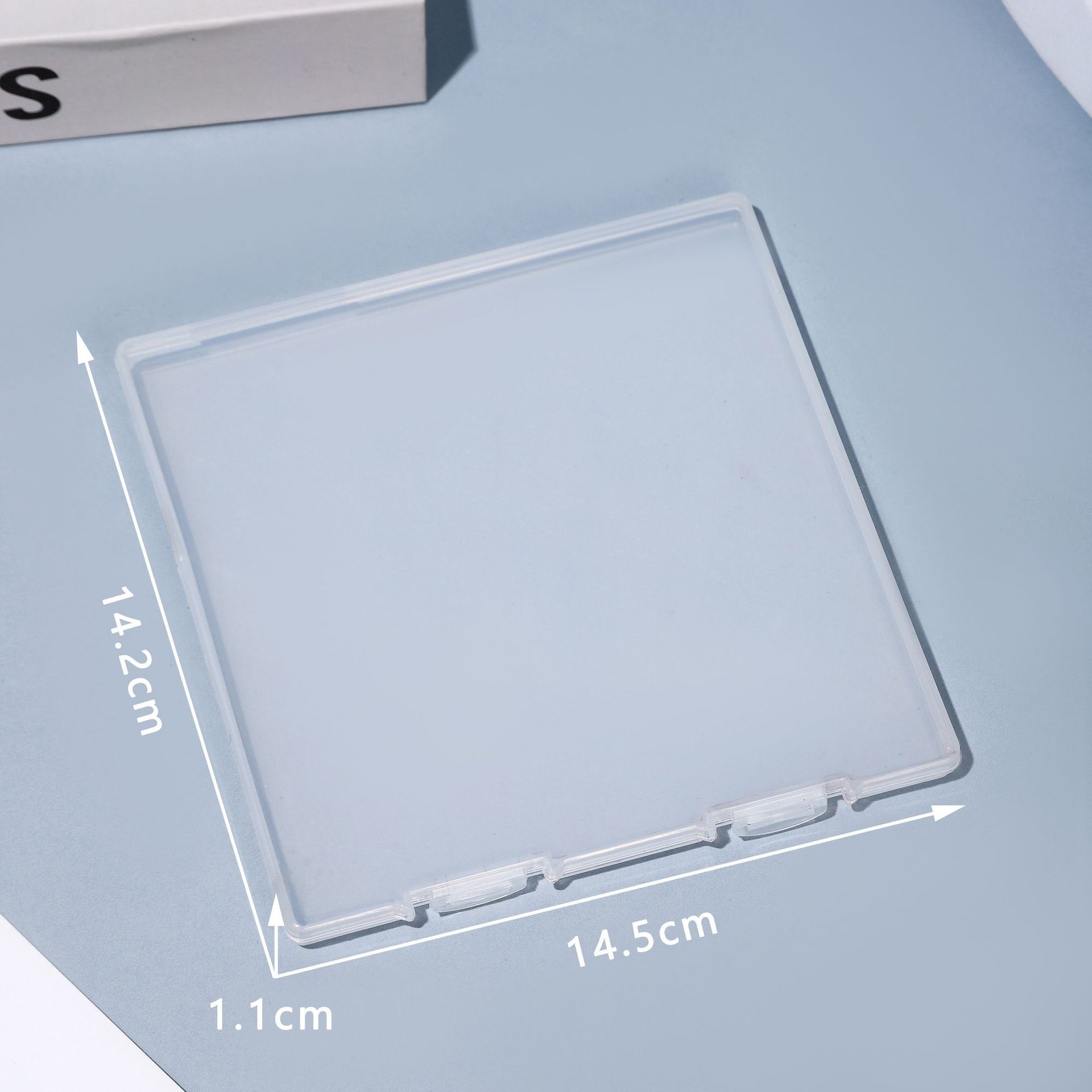 正方形の透明なプラスチックの小さい方の箱の耳栓の箱の装飾品の収納箱の部品の箱のアクセサリーの数珠の箱の漁具の箱