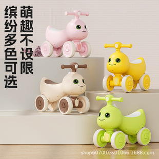 Children's Balance Car 1-3 Years Old Baby Scooter Four-Wheel Infant Stroller Boy and Girl Walker Drop Shipping