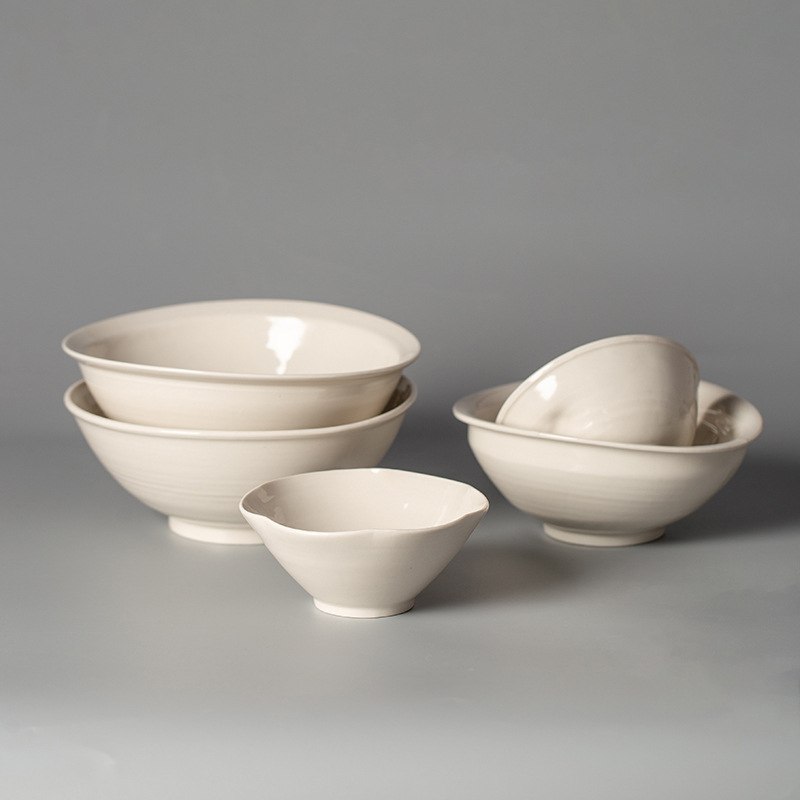 Japanese Creative Irregular Rice Bowl Vintage Dish Plate Deep Soup Plate Salad Bowl Bowl Set Stoneware Tableware Japanese Creative Irregular Rice Bowl Vintage Dish Plate Deep Soup Plate Salad Bowl Bowl Set Stoneware Tableware