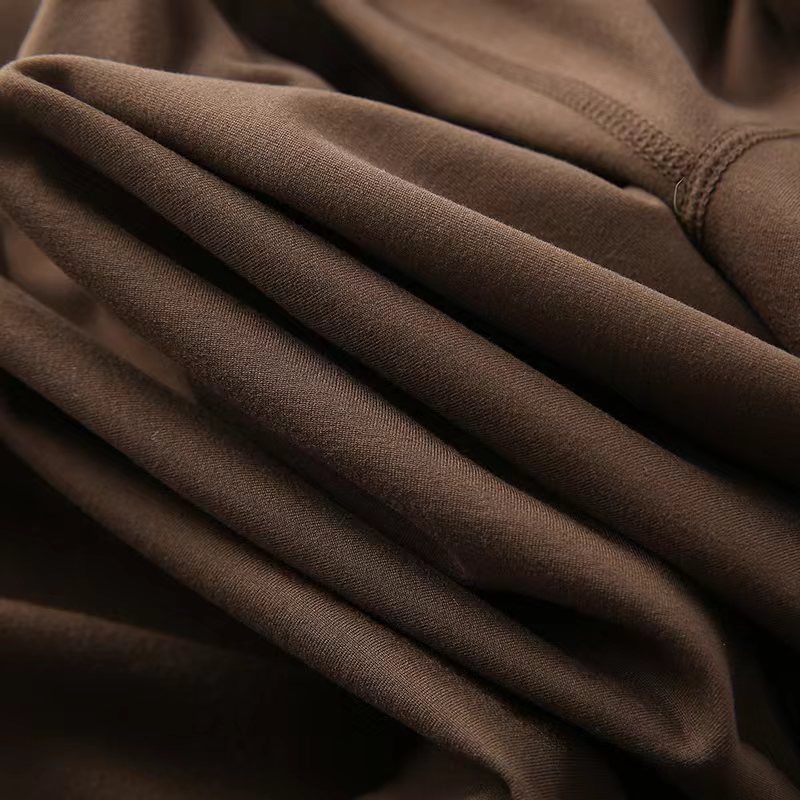 Men's Clothing Outdoor sports running casual loose solid color pullover milk silk fleece bottoming shirt long sleeve T shirt_voghion.com