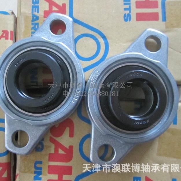 ASAHI 外球面轴承 UP003+ER MUFL005 锌合金轴承座 不锈钢座