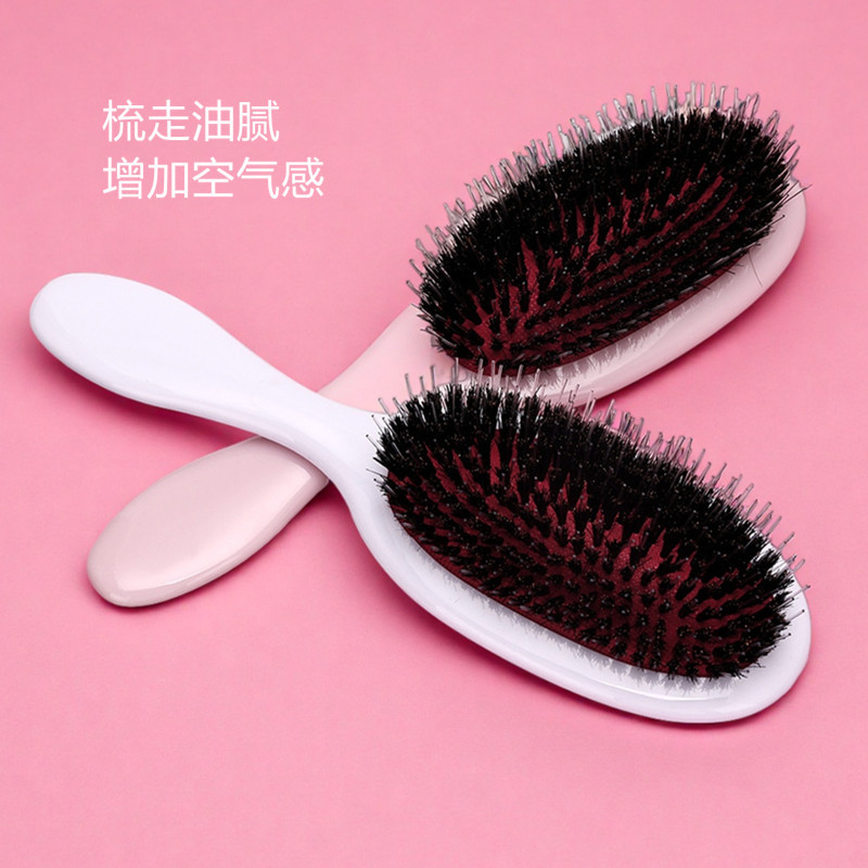 Pein de cabello de cerdas de cerdo dientes de nylon airbag para damas pein de cabello suelto pein de cabello limpio pein de cabello de aire pein de cabello