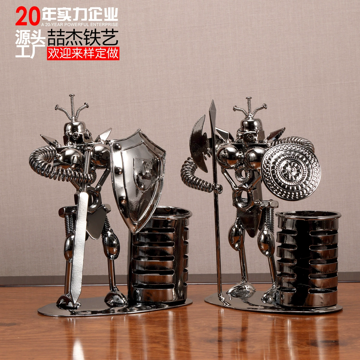 Европейский металлический кованый самурай