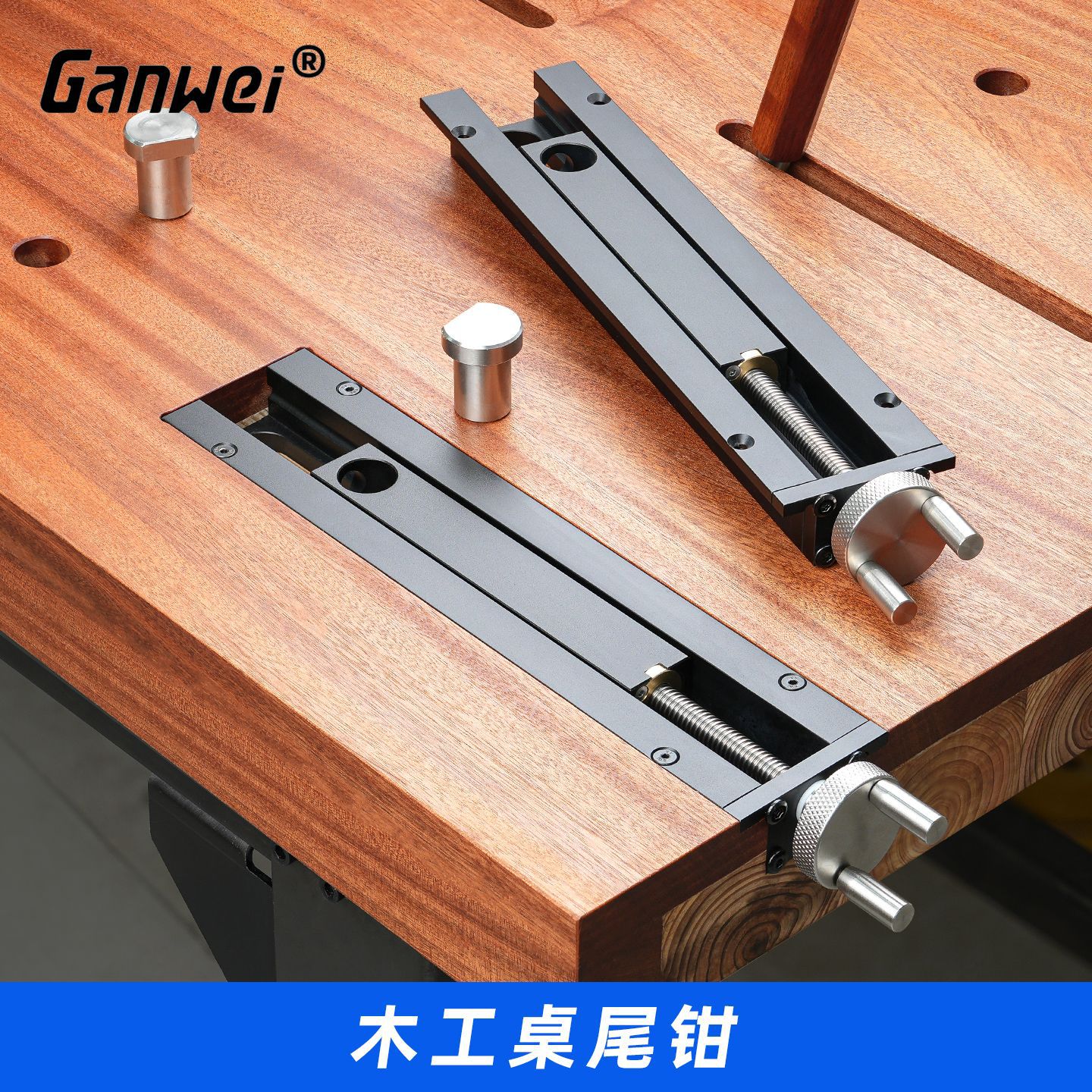 Woodworking Table Tail Clamp Quick-Moving Inertia Vise Clamp DIY Clamp Desktop Clamp Vise Presser Fixed Clamp Handwheel