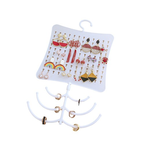 Creative wall hanging jewelry rack multi-purpose storage hanging key ring earrings display rack earring board wall hanging home