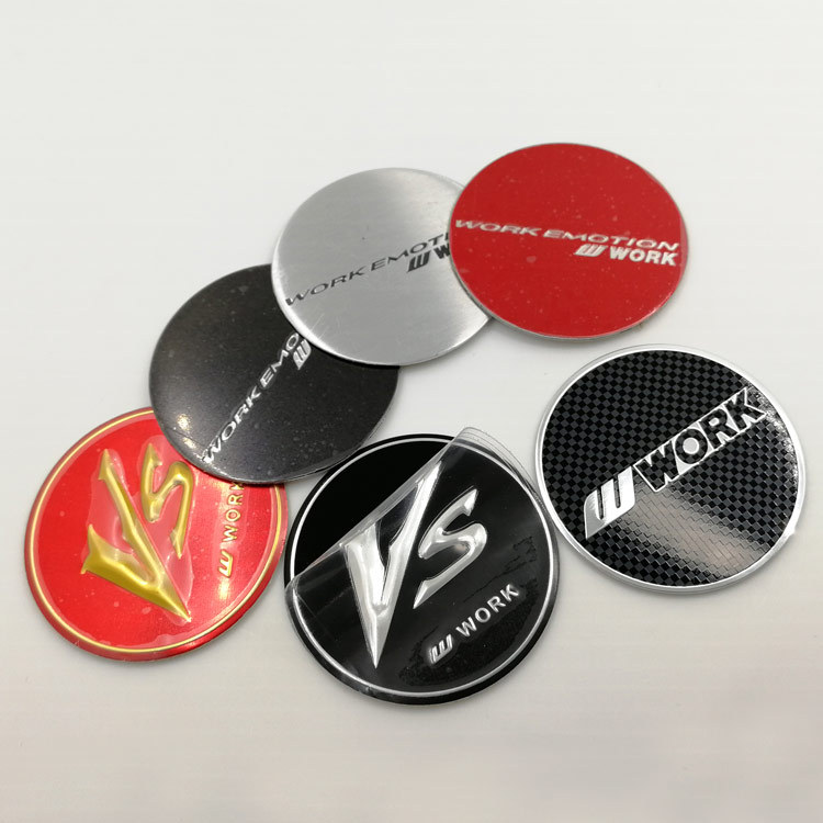 Modified Work Wheel Hub Stickers 45mm 50mm 56.5mm Car Wheel Hub Decals Aluminum Alloy Car Stickers Aluminum Logo