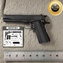 1:2.05精工军模M1911玩具手枪全金属模型 仿真抛壳玩具枪不可发射