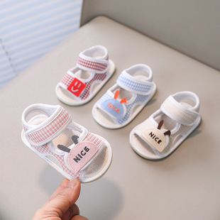 Baby Boy Sandals Summer Baby Shoes Baby Toddler Non-Falling Shoes Non-Slip Breathable 3-6-8-10-12 Months