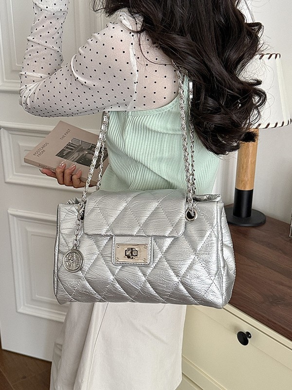 Bolso de cadena de grille de alta calidad para mujeres 2026 nuevo lujo cruzado de hombro ligero mochila de viaje ocio bolsa de mano