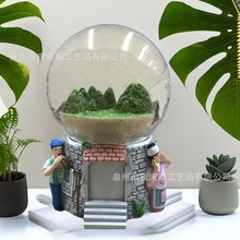 树脂工艺品文创民族特色玩偶公仔水晶球旅游景点中国风纪念礼品