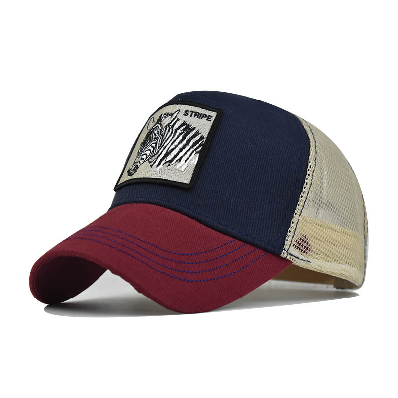 Vyšívaná zvířecí bavlněná síťovaná čepice Dámská baseballová čepice Pánská outdoorová sportovní čepice Kachní čepice_voghion.com