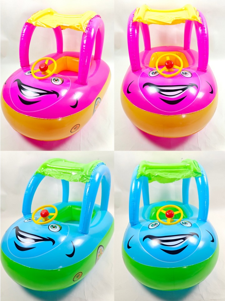 Anillo de natación infláble para niños pequeños barcos de agua para bebés embarcaciones de agua engrosado PVC asiento de niños PVC ecológico image 31