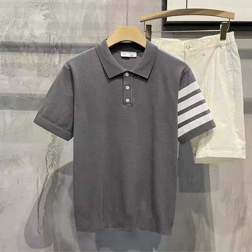 Summer Men's Casual Short-Sleeve Collar POLO Shirt Student Party Social Spirit Youth Plus Size Trendy Half Sleeve T-Shirt