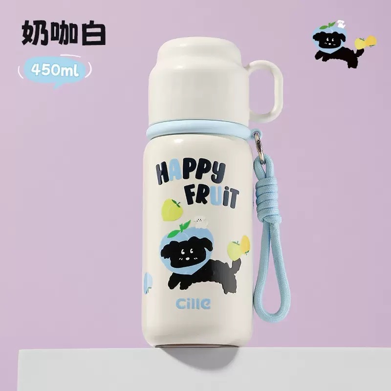 希乐保温水杯双饮吸管杯学生可爱卡通手提儿童保温杯316食品级|undefined