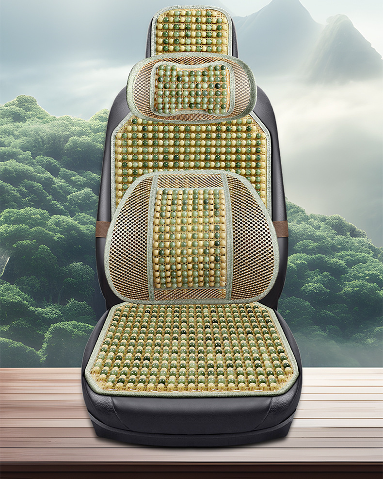 Cross-Border Bodhi Jade Multi-Piece Car Seat Cushion Three-Piece Set Wholesale Single Seat New Interior Supplies Seat Cushion Dropshipping