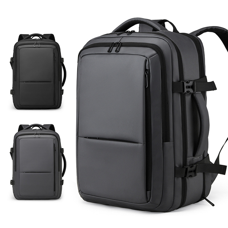 Backpack Men's High-End Business Backpack Multi-Functional Large-Capacity Waterproof Travel Bag Expandable Business Computer Bag