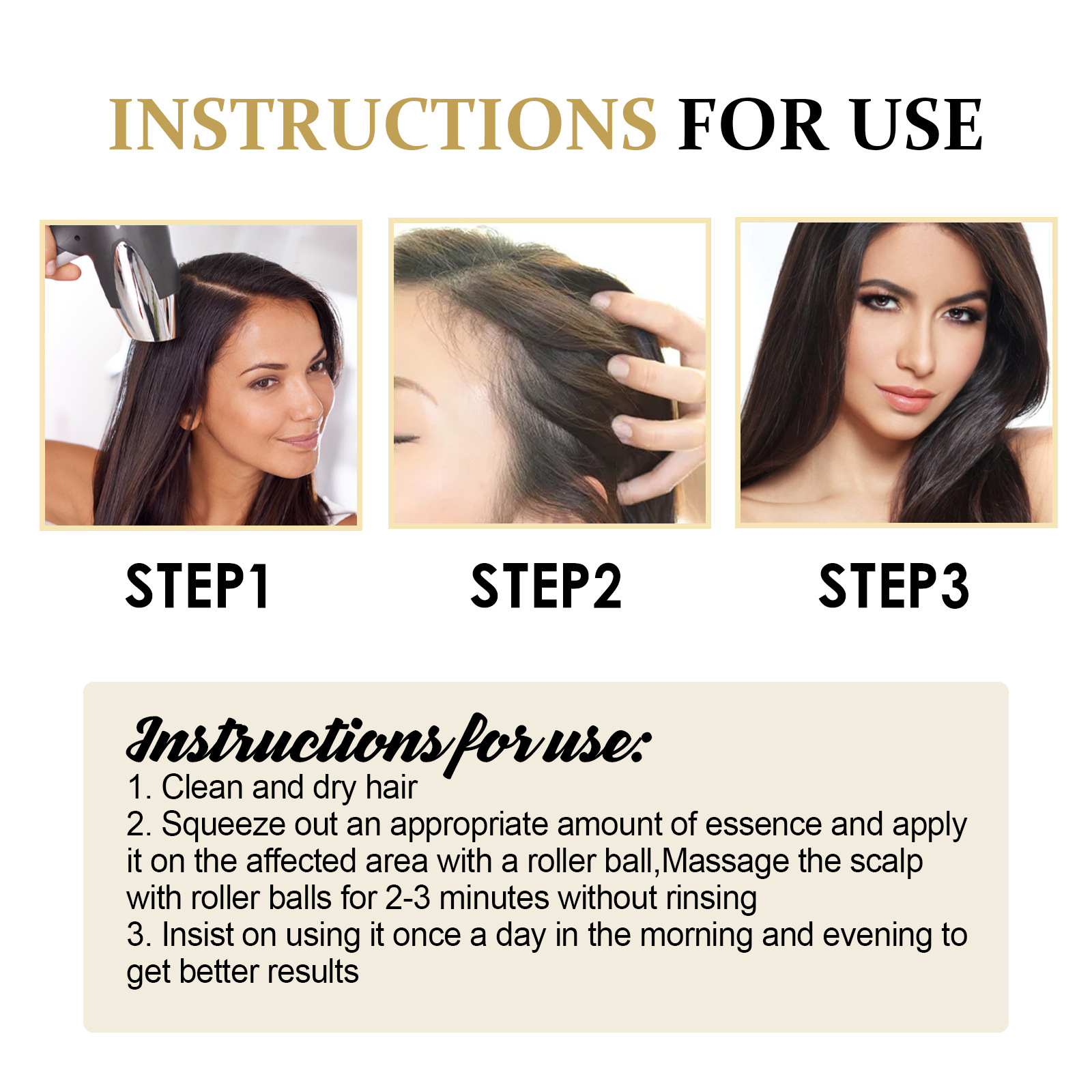 Le massage du cuir chevelu dense West&Month hydrate les racines Boule de soin des cheveux épaisse, douce et lisse_voghion.com