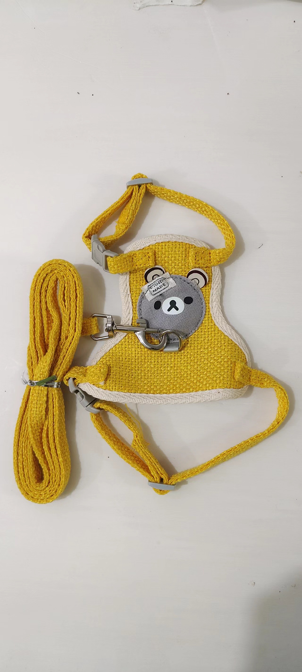 Oso chaleco cuerda de tracción marea marca transpirable correa de pecho ajustable Teddy CAT Junjie perro pequeño cuerda para caminar