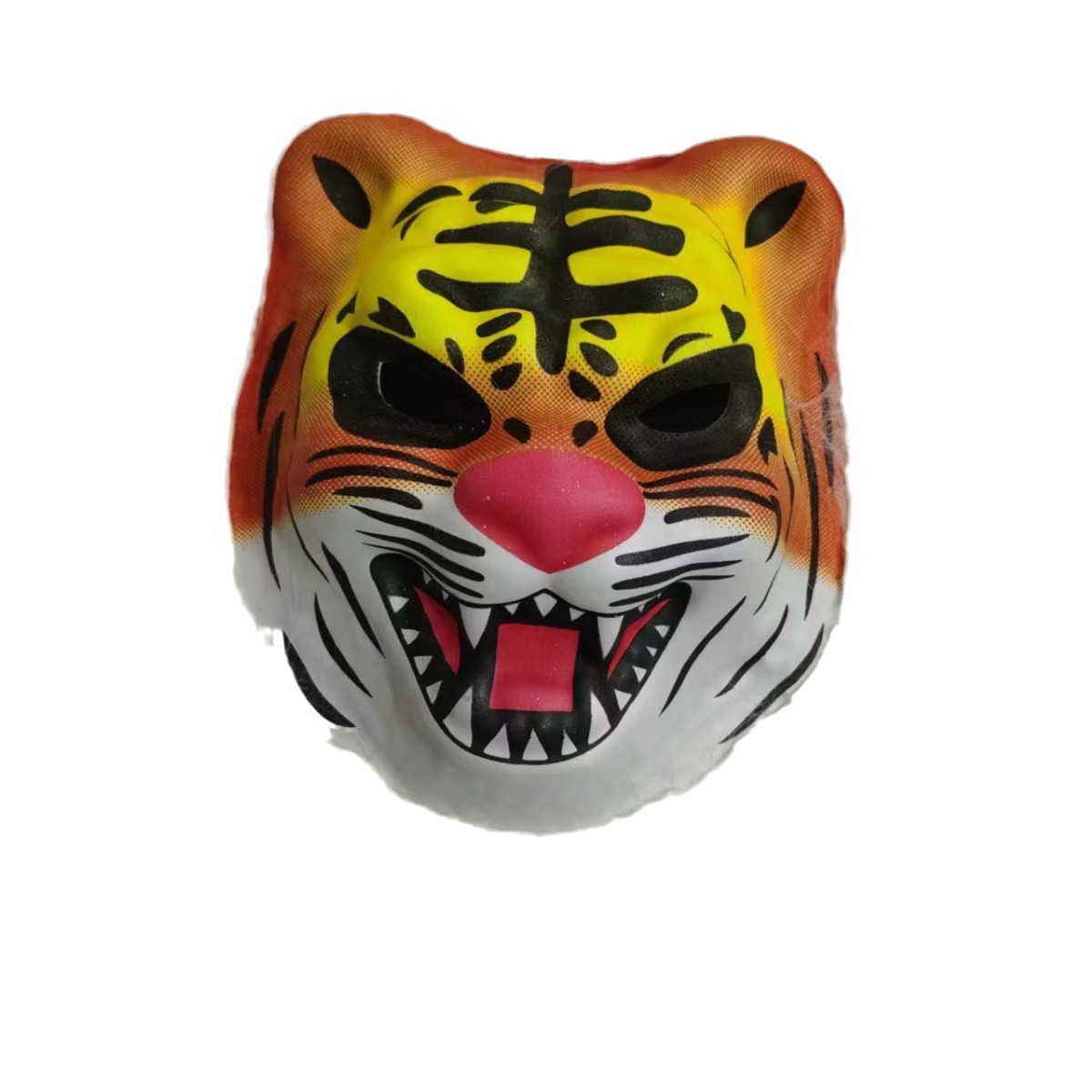 Máscara EVA con borde de piel animal, tigre, león, leopardo, para Halloween y ferias, venta caliente de fábrica