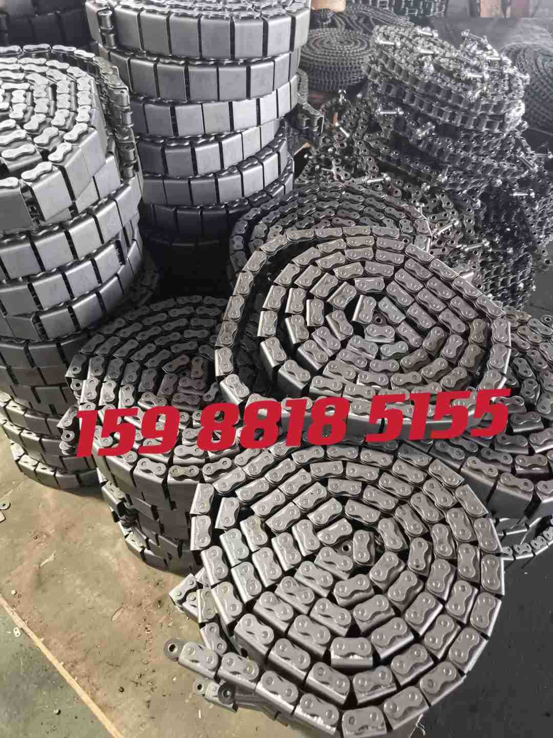 盖板链条 U型盖板滚子链 08B-U2 12A-U1 10A-U2 16A-U2橡胶链条