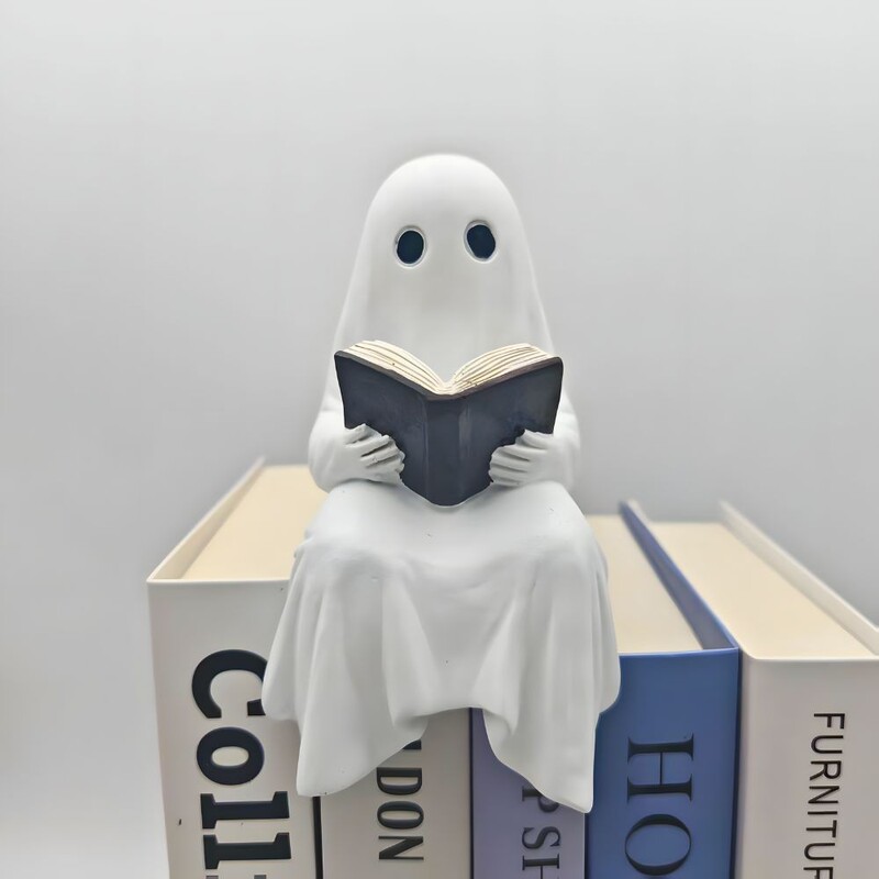 跨境新品Ghost Reading Book Lamp可爱幽灵阅读灯万圣节幽灵夜灯|undefined