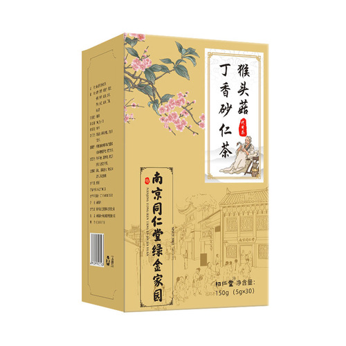 Nanjing Tongrentang Hericium, Clove, Amomum villosum, Tea for middle-aged and elderly people to care for their gastrointestinal health, factory wholesale and dropshipping