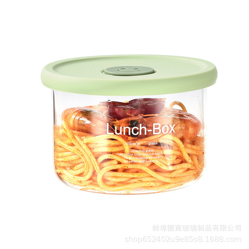 超轻玻璃饭盒可微波炉加热专用碗带盖汤碗上班族带饭便当盒保鲜盒|undefined