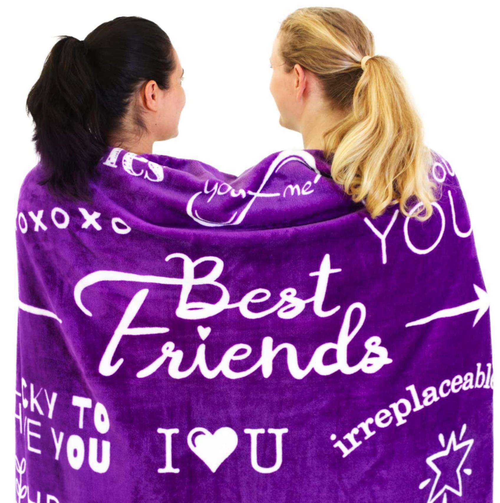 best friend blanket Friendship blanket A birthday present blanket Vercico Friends Fleece