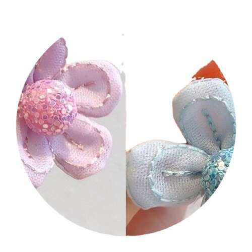 Children's headband female Korean princess cute fabric small flower hair rope does not hurt hair tied hair rubber band hair band hair accessories
