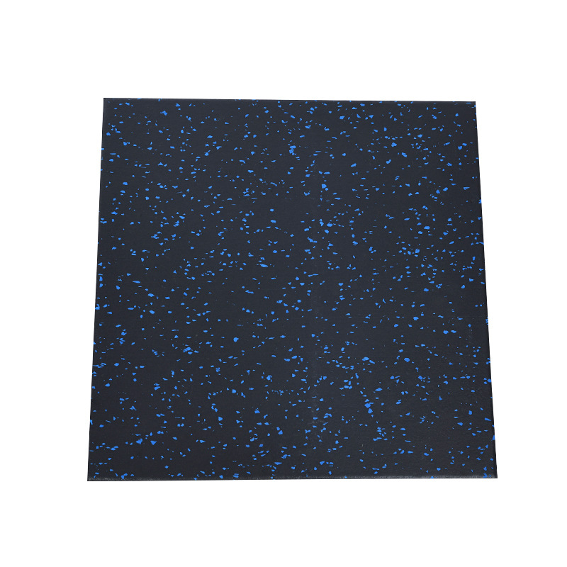 健身房减震橡胶隔音地垫 室内复合面层地胶杠铃防砸橡胶地垫健身