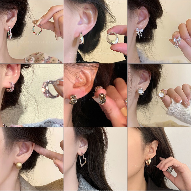 925 silver earrings new high sense elegant fashion ins style earrings boutique stall wholesale yiwu accessories