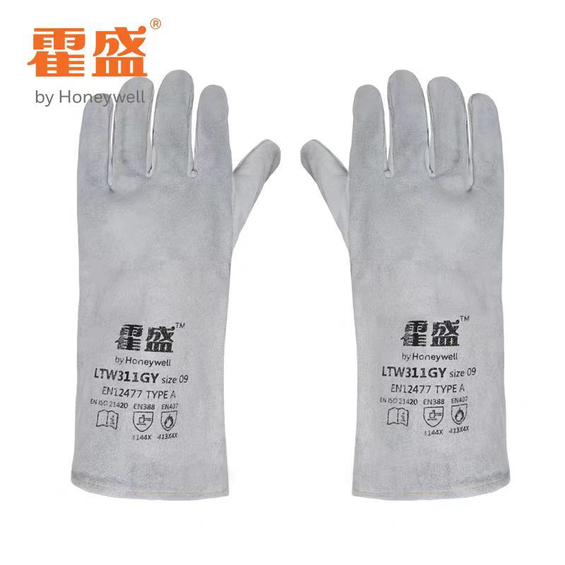 霍尼韦尔霍盛焊接手套 LTW311GY 经济款牛皮手套灰色
