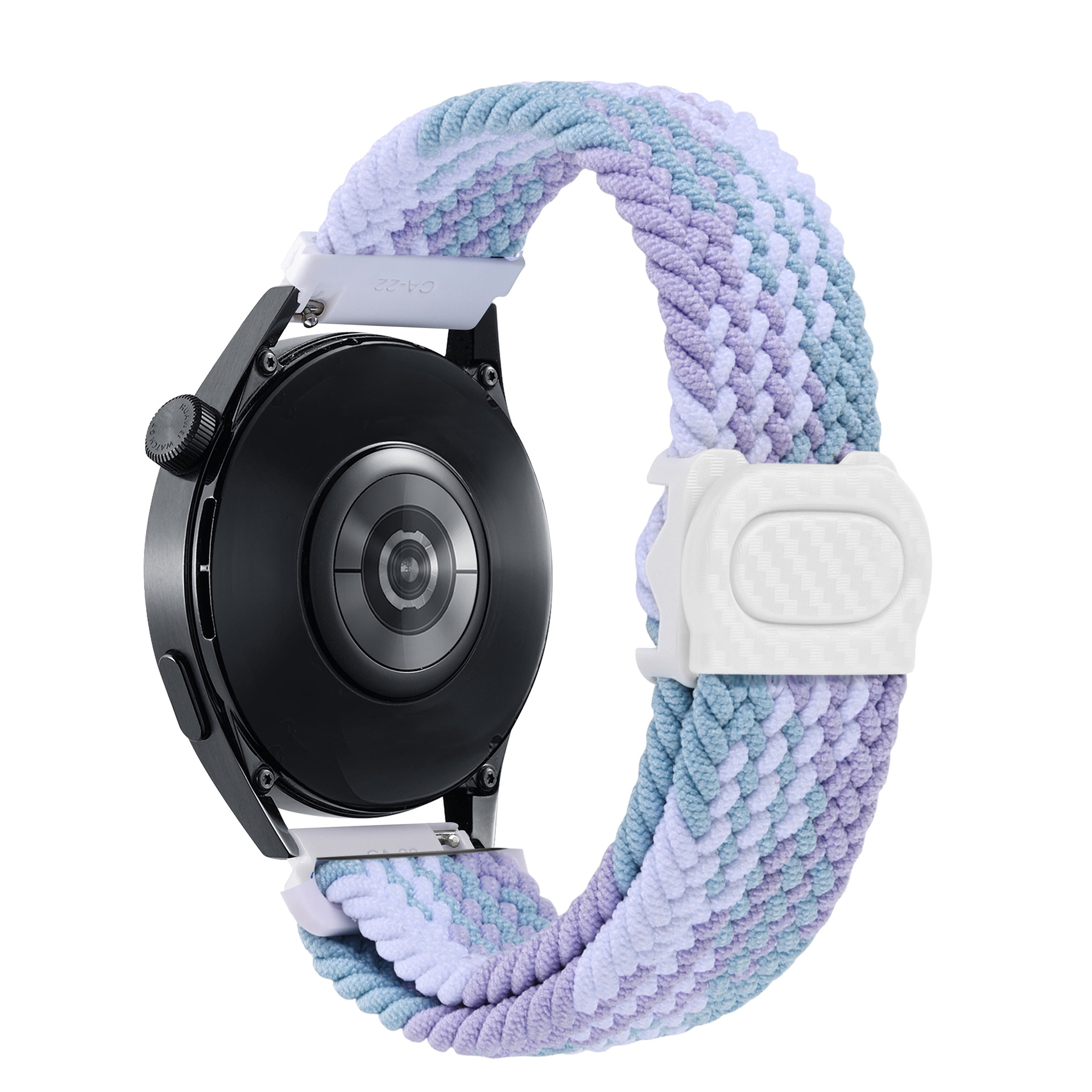 It is suitable for the carbon fiber texture snap braided strap of Samsung watch4657 and the strap of Huawei watch GT345 undefined