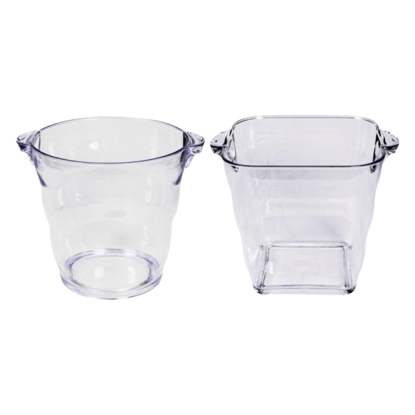 Acrílico barril de champán barril de vino cubo de hielo barril de vino doble oído KTV bar cuadrado cerveza al por mayor