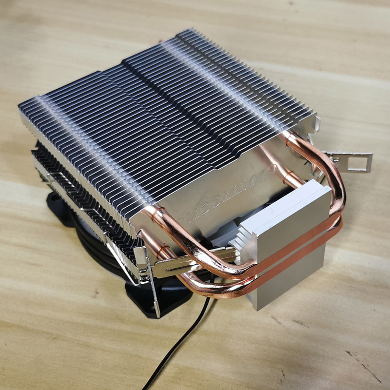 Master Dual Copper Tube Desktop Computer Silent Color Heat Pipe Cooling Fan CPU Cooler_voghion.com