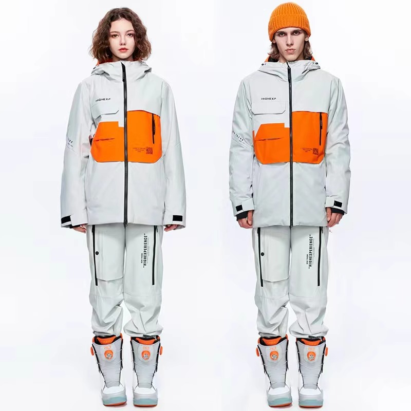 Zhigao nuevo conjunto de ropa de esquí impermeable a prueba de viento para mujeres ropa de esquí de monopatía cálida para hombres ropa de esquí de doble tablero para mujeres comercio exterior