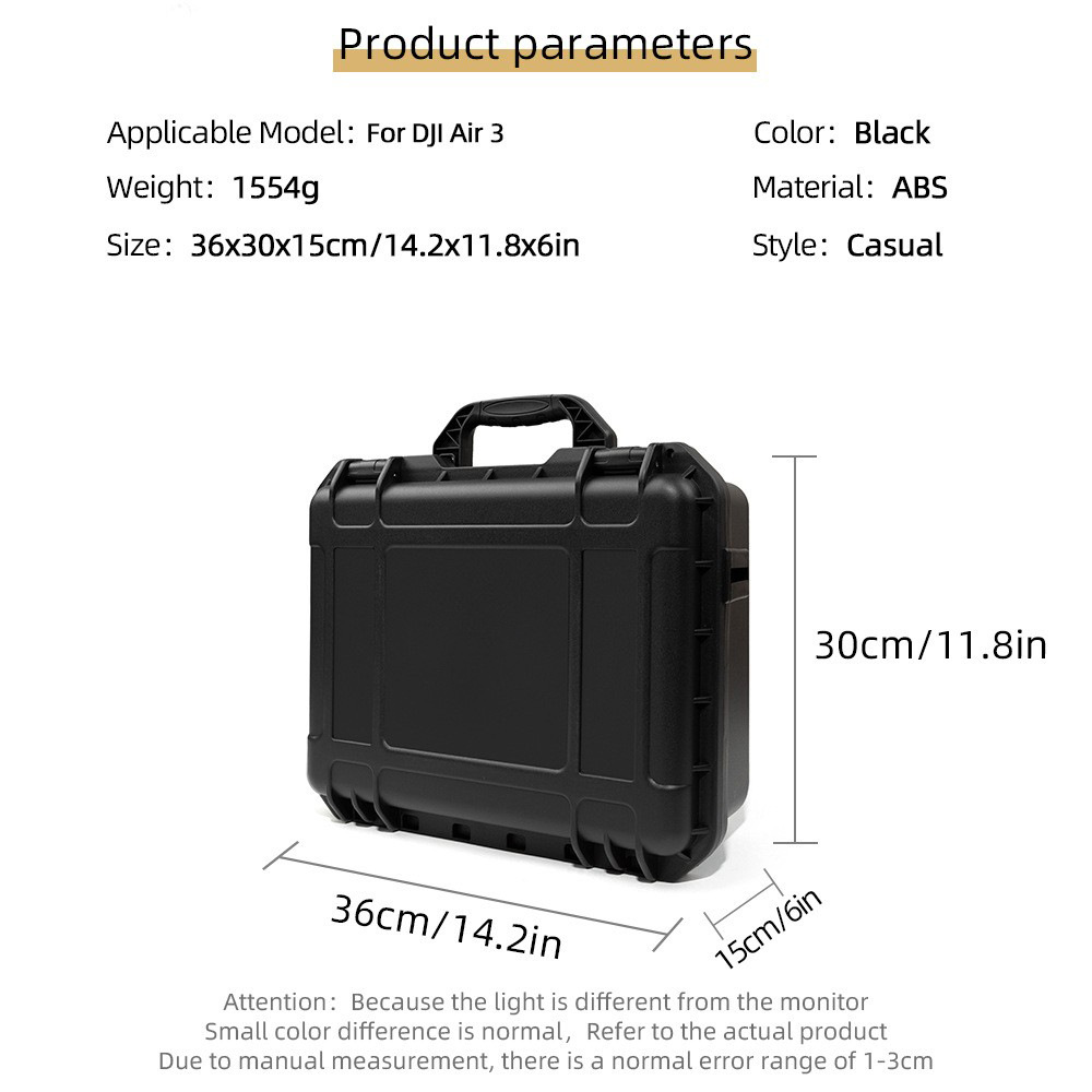 [Nuevo producto] Aplicable a DJI air 3s caja de almacenamiento air 3s caja a prueba de explosiones DJI air 3s caja de almacenamiento con pantalla