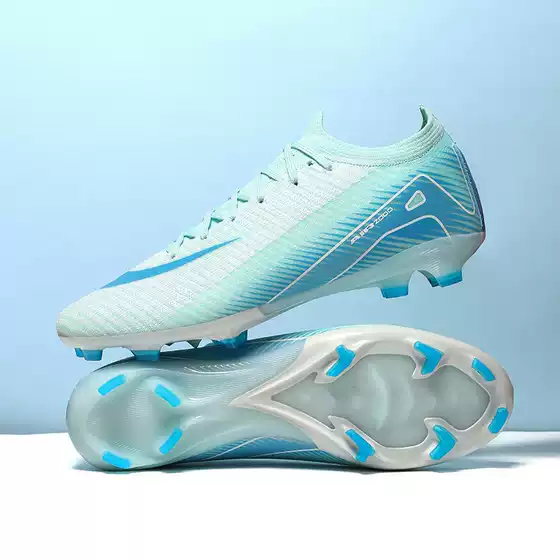 Cross-Border Putian Spiked Fly-Knit Low-Top Shoes Wholesale Broken Spike Messi Football Shoes Men's and Women's Youth Training Sports Shoes