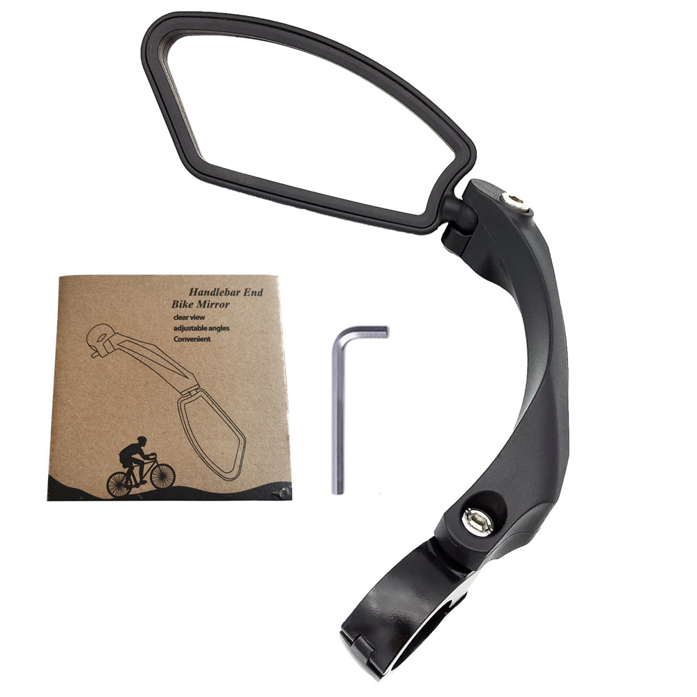 Bicicleta Espejo Retrovisor espejo de acero inoxidable plegable giratoria bicicleta montaña plana reflector accesorios montar image 10