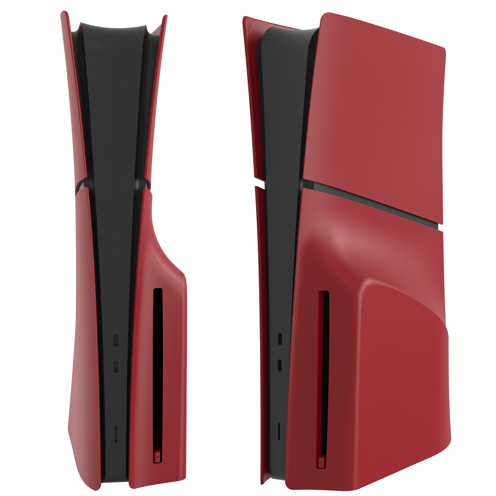 Exclusivo transfronterizo para PS5 Slim Carcasa de repuesto de fibra de carbono Funda protectora de consola de juegos Versión de unidad óptica digital desmontable