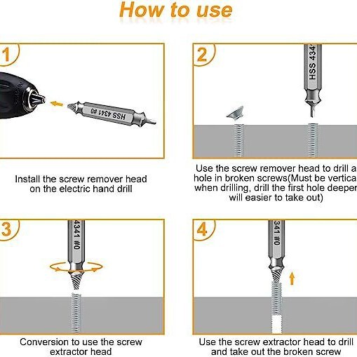 地色チタンメッキ六角ドリルセット糸切れねじ取り出し器破損滑歯糸切れ解体工具卸売り|undefined