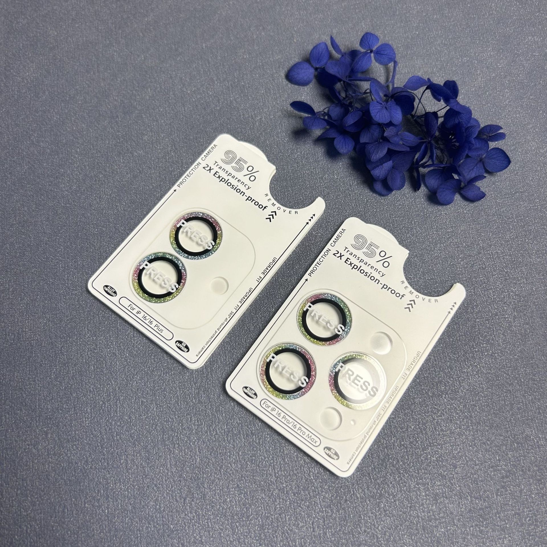 Aplicable a Apple 16promax Flash Powder Positioning Metal Lens Film Rear Camera Second Adhesive Hawk Eye Film Protector