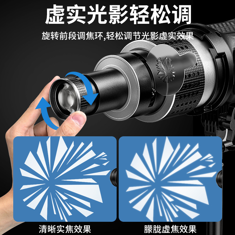 Bajoneta lámpara de reflector fotográfico lámpara de modelado proyector de enfoque óptico lámpara de retrato LED
