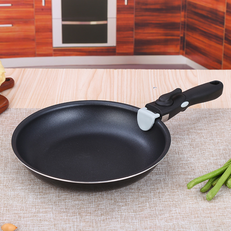 Nuevo de cuatro piezas desmontable sartén mango de aluminio olla de sopa engrosada doble fondo antiadherente pan cocina olla traje