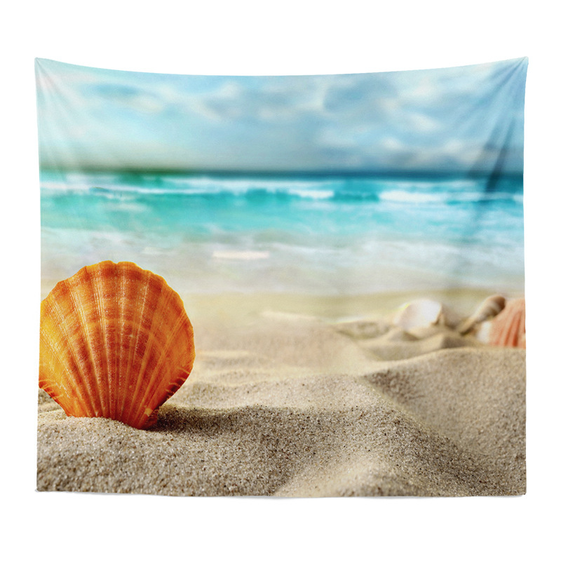 Exportación Comercio exterior Piel de camarones Amazon Fondo tela nórdico paisaje abstracto pintura dormitorio decoración colgante tela entrega de una sola pieza