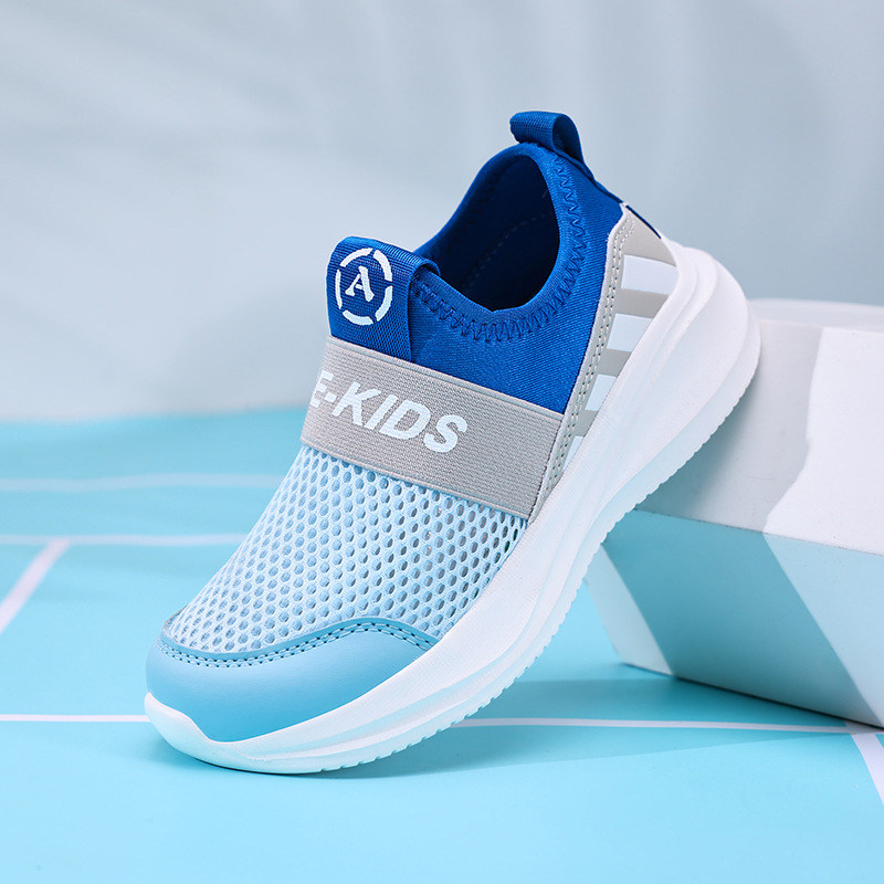 Children's Shoes Girls' Sports Shoes 2025 Mesh Shoes New Children's Breathable Slip-On Soft Sole Lightweight Girls' Sports Shoes