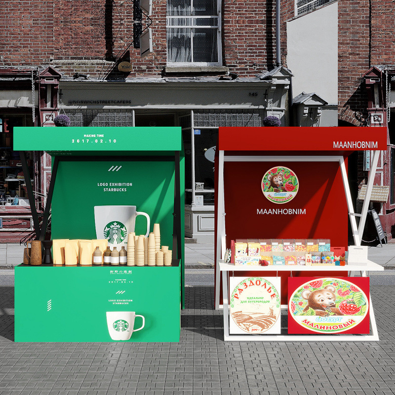 网红集市美食街小吃摊位架夜市可移动摊位架户外景区代行活动摊架