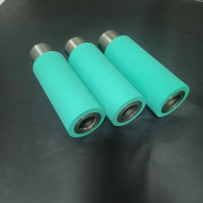 Professional manufacturers printing Labeling machine green wear-resisting High temperature resistance NBR Three yuan Ethylene propylene rubber Cots Rubber wheel