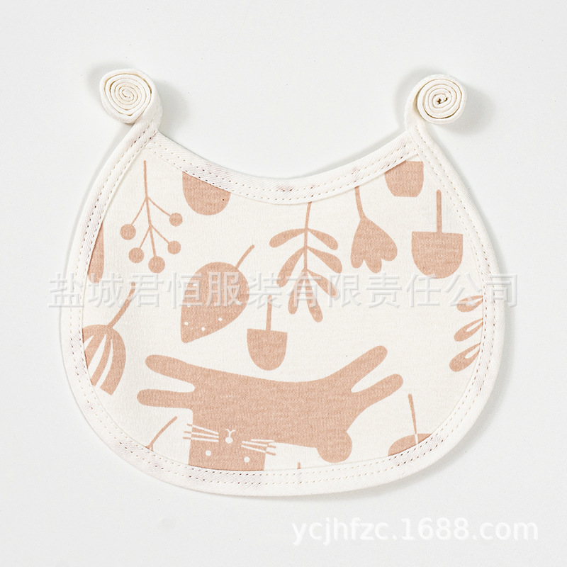 Bebé con cordones a prueba de agua babero recién nacido suministros bebé con cordones bebé babero de algodón