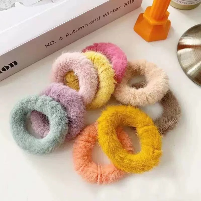 짧은 봉제 머리끈